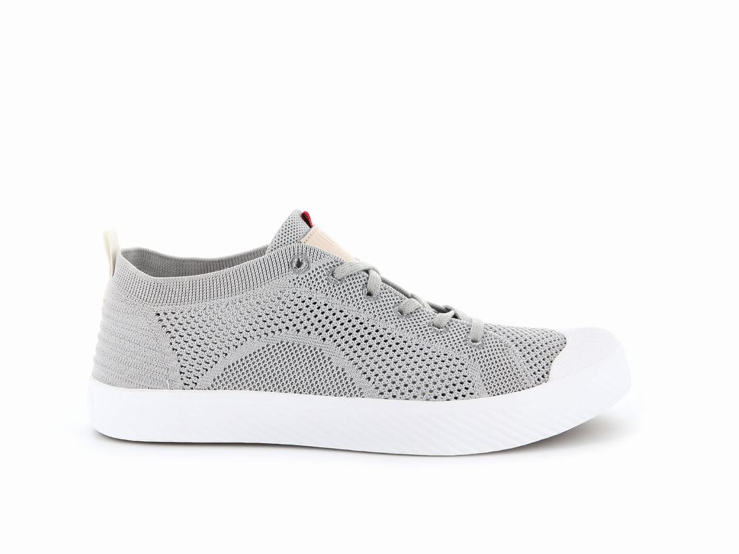 Zapatos Palladium Pallaphoenix Knit Bajas Mujer - Gris ||XYSH-72180||